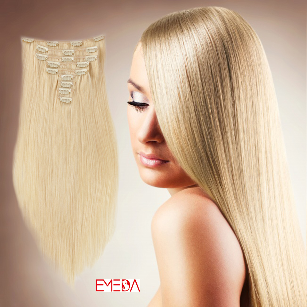 Blond clip in hair LJ218